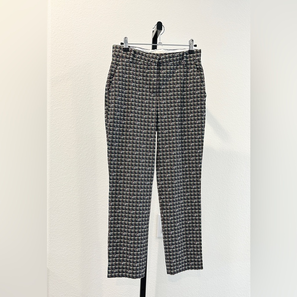 Tory Burch Tory Sport Straight Leg Pants Monogram, Size 0